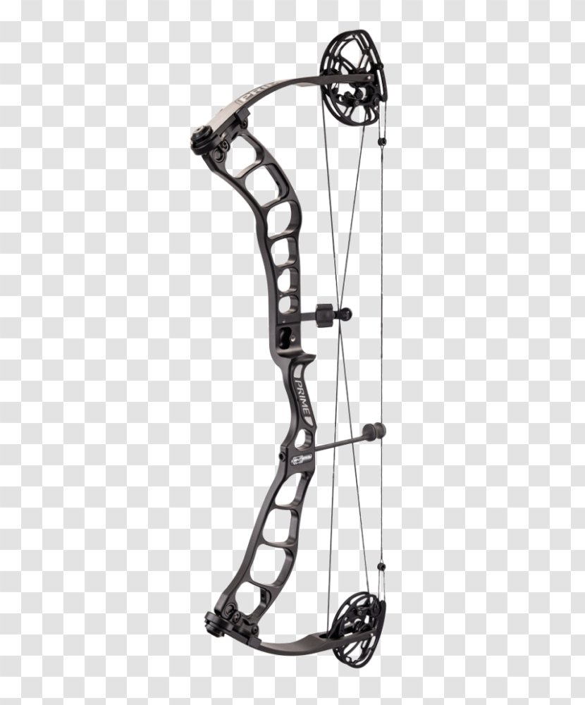 Prime Archery Bow And Arrow Compound Bows - Black White Transparent PNG