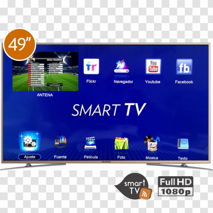 Smart TV LED-backlit LCD Ken Brown 1080p 4K Resolution - Tv - Televisor Transparent PNG