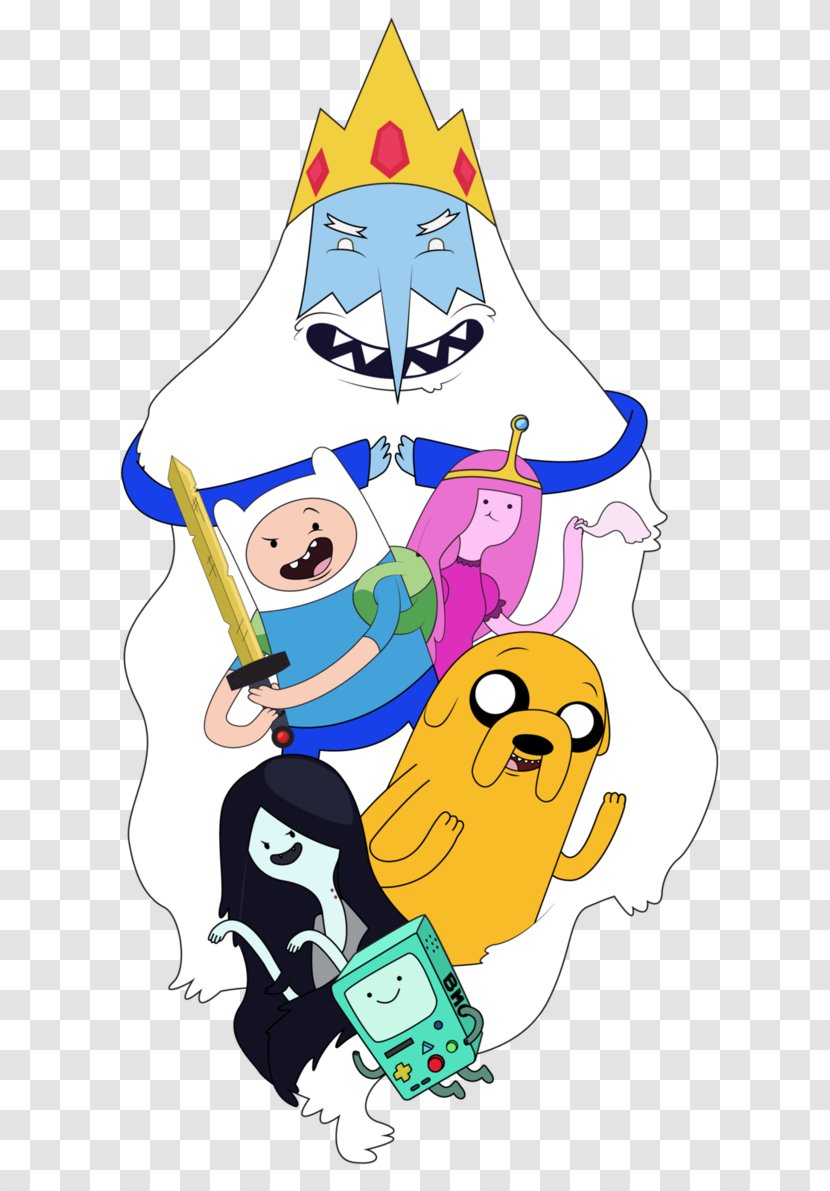 Finn The Human Jake Dog Ice King Poster Drawing - Art - Adventure Time Transparent PNG