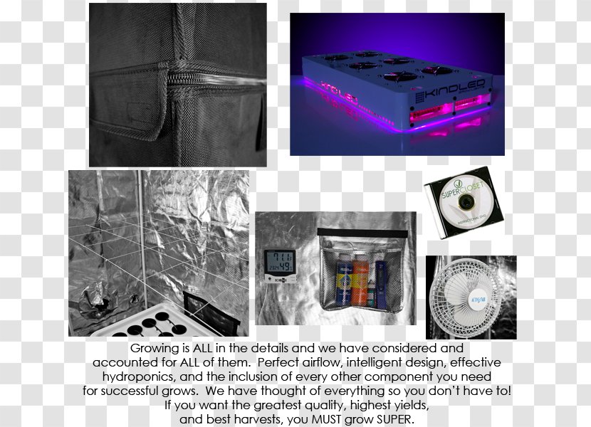 Grow Light Growroom Box Hydroponics - Lighting Transparent PNG