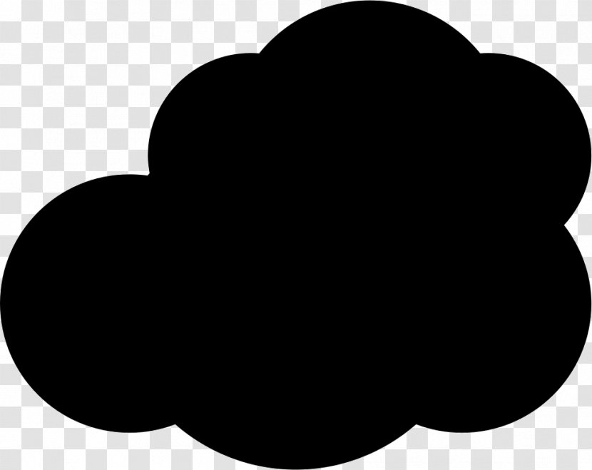 Euclidean Vector Variable Cloud Image - Black And White Transparent PNG