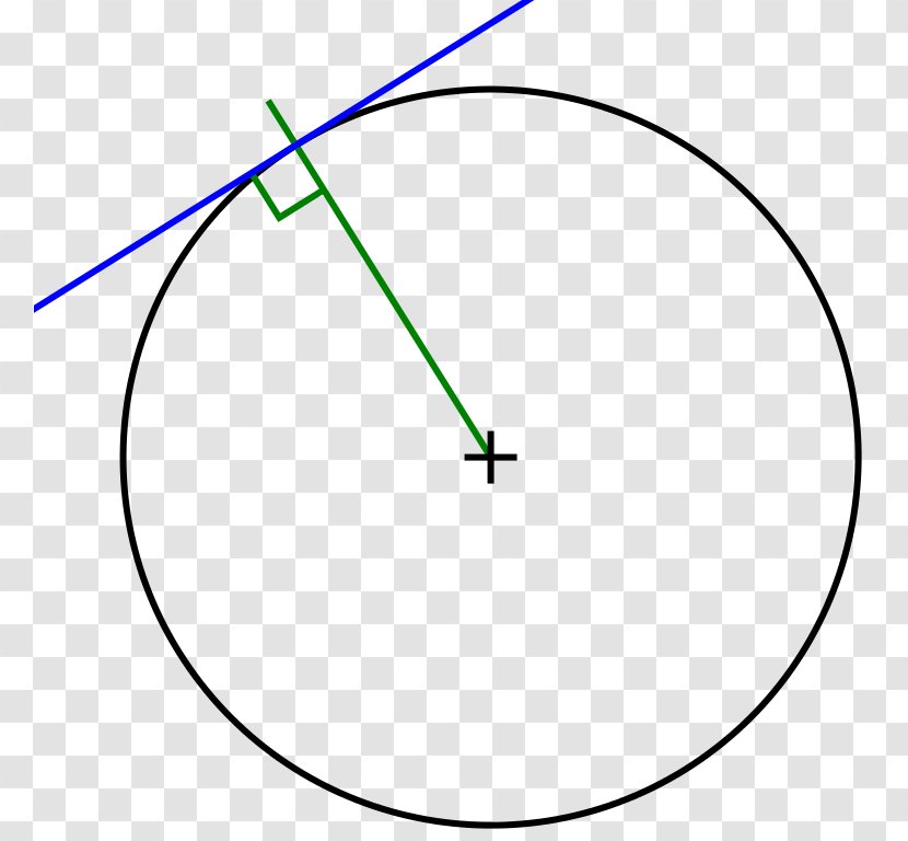 Circle Tangent Point Radius Geometry Transparent PNG