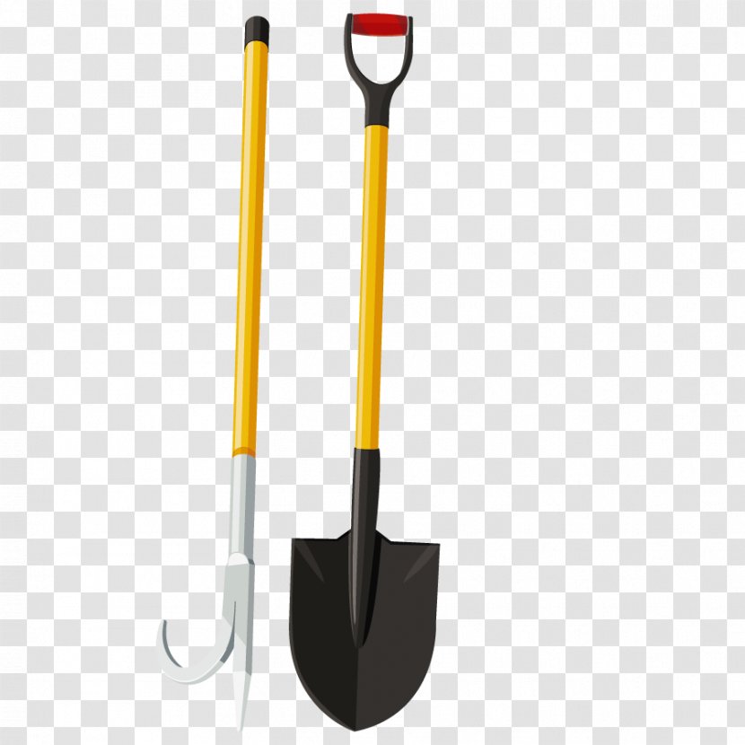 Shovel Pitchfork Tool Soil - Hoe - Vector Tools Transparent PNG