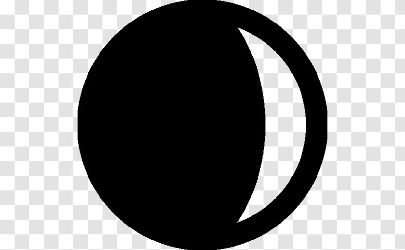 Monochrome Photography Circle Crescent Symbol - Silhouette Transparent PNG
