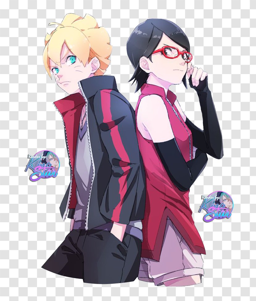 Sarada Uchiha Boruto Uzumaki Sasuke Sakura Haruno Naruto Silhouette Transparent Png