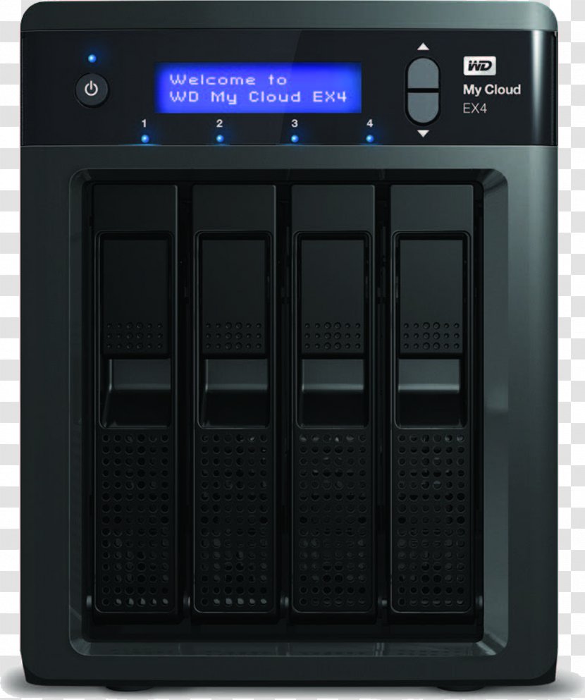 Network Storage Systems WD My Cloud EX4 Hard Drives Terabyte - Electronic Instrument - Western Digital Transparent PNG