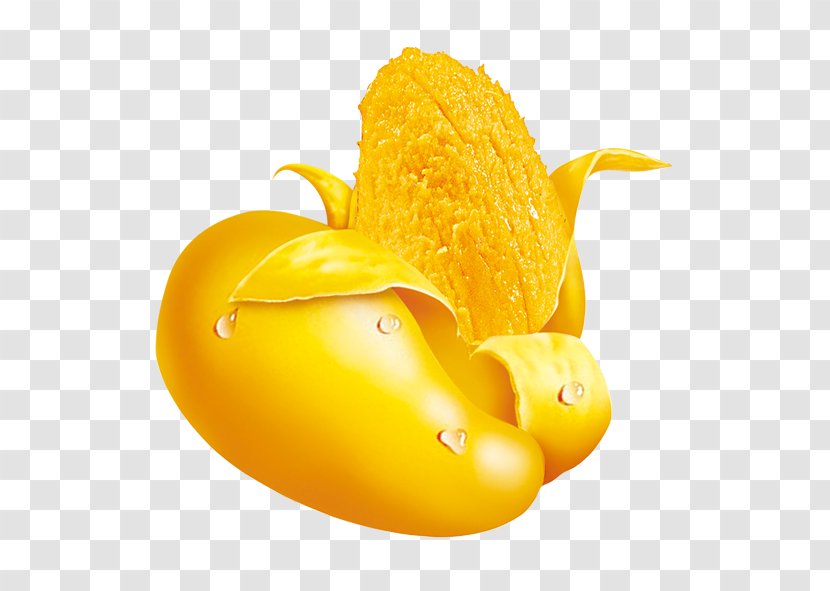 Juice Mousse Mango Flavor Fruit - Yellow - Golden Transparent PNG