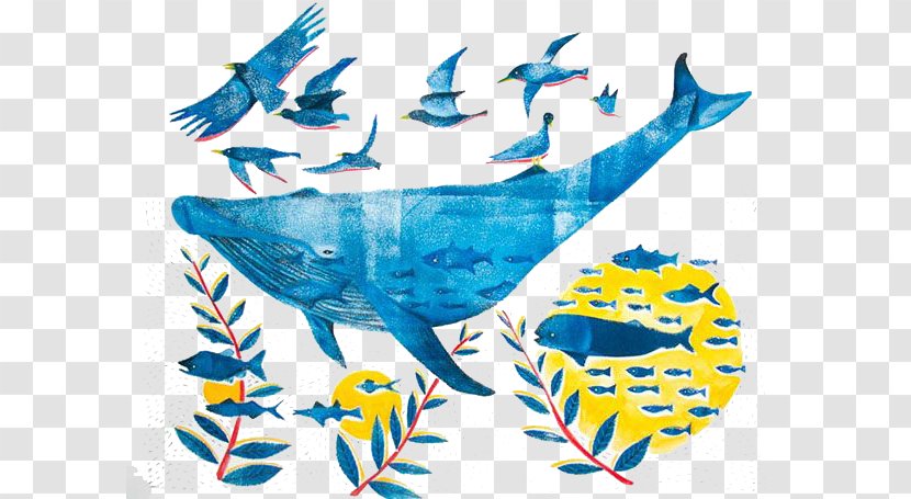 Visual Arts Whale Illustrator Illustration - Wing - Blue Transparent PNG