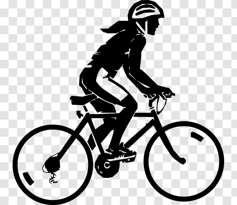 Cycling Bicycle Clip Art - Silhouette Transparent PNG