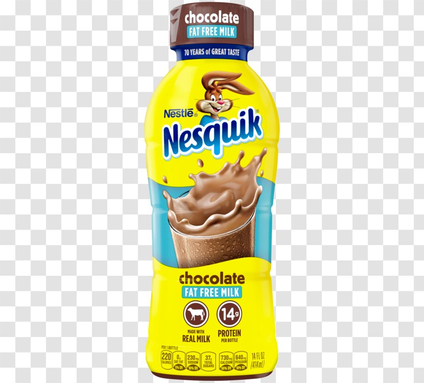 Chocolate Milk Smoothie Nesquik Flavor - Ingredient Transparent PNG