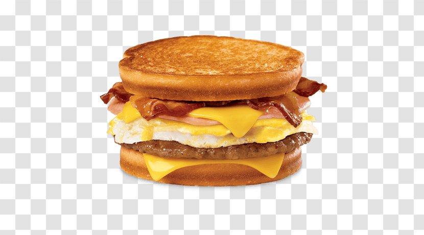 Breakfast Sandwich Chicken Sausage Jack In The Box - Dish Transparent PNG