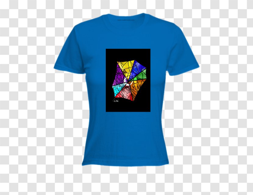 T-shirt Sleeve Font - Electric Blue Transparent PNG