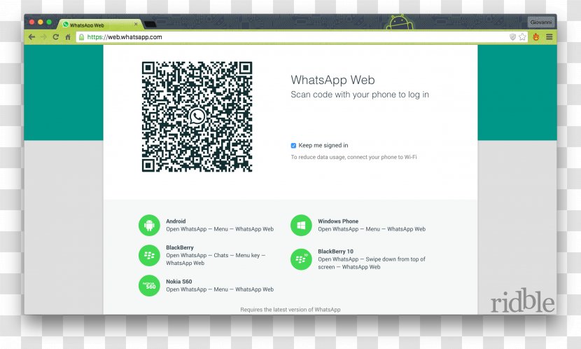 WhatsApp Web Browser Application - Page - Whatsapp Transparent PNG