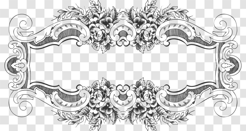 Picture Frames Clip Art - Symmetry - Baroque Borders Transparent PNG
