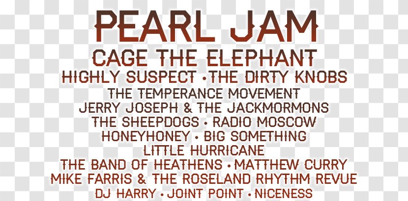 Paper Brand Line Font - Pearl Jam Transparent PNG
