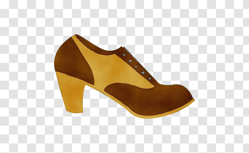 Footwear Tan Brown Yellow Sandal Transparent PNG