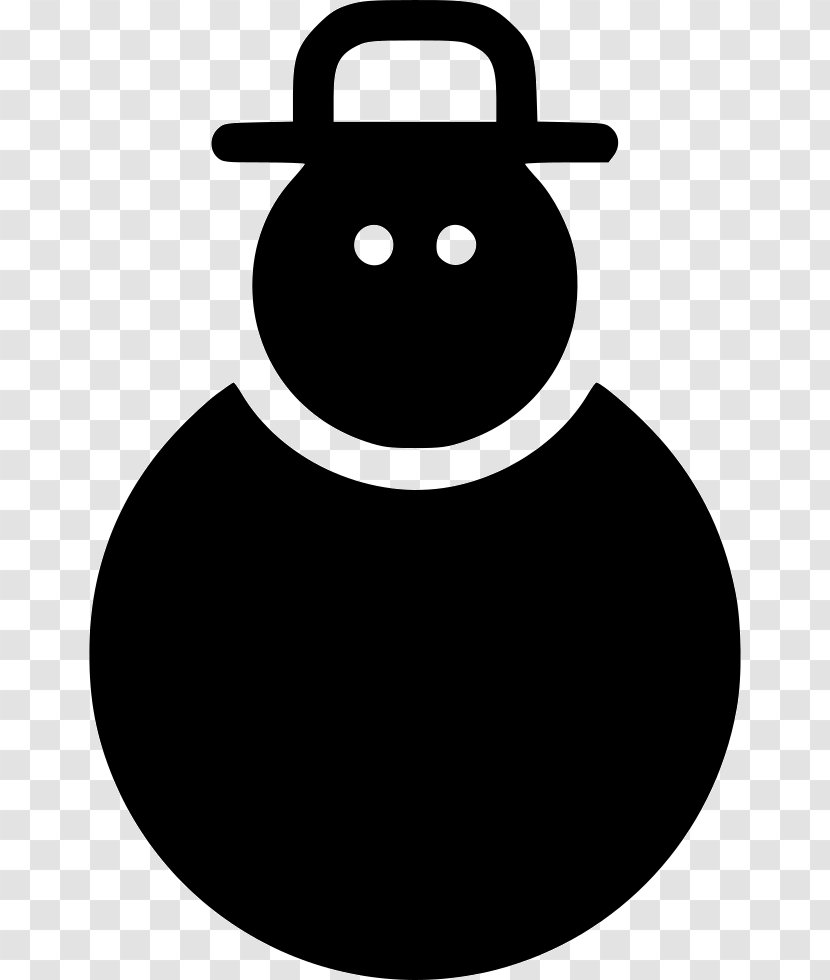 Clip Art Character Silhouette Fiction - Smile - Fancy Snowman Svg Transparent PNG