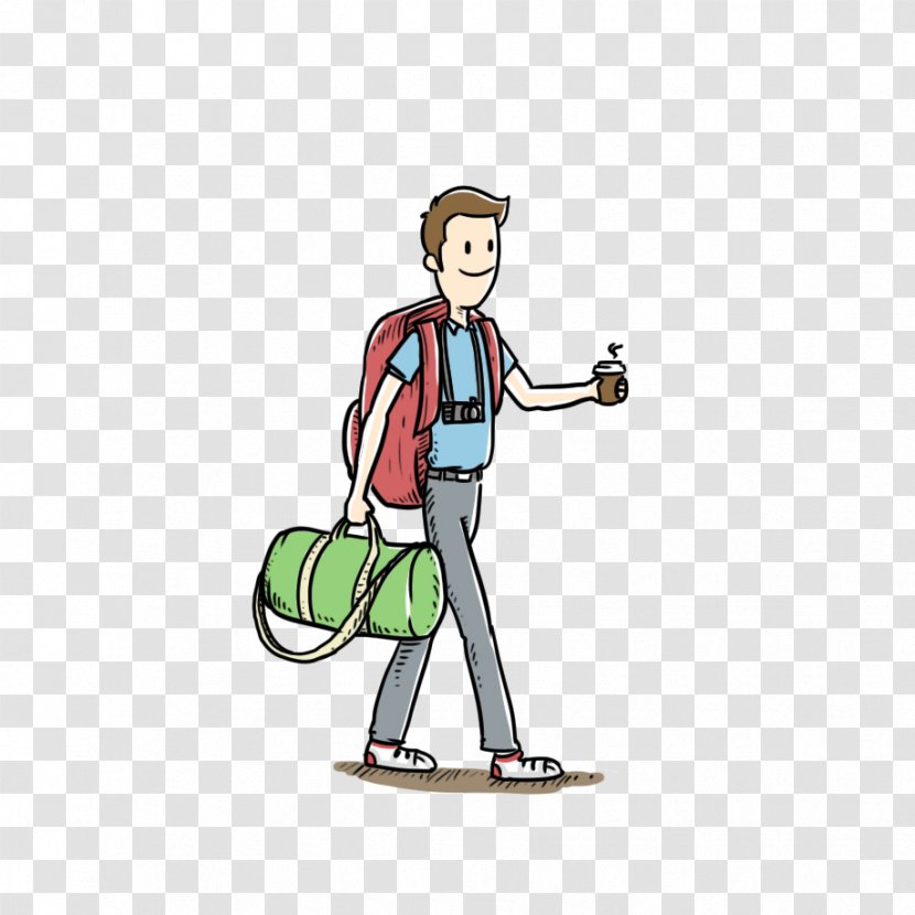 Backpacking Travel Tourism Package Tour Doodle - Clothing Transparent PNG