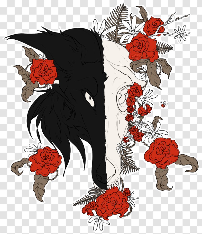 Graphic Design Visual Arts Digital Art - Skull Flower Transparent PNG