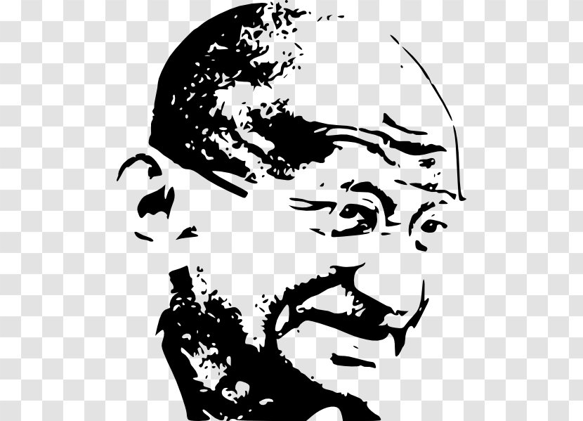 Gandhi/ Gandhi Dandi Clip Art - Visual Arts - Fictional Character Transparent PNG