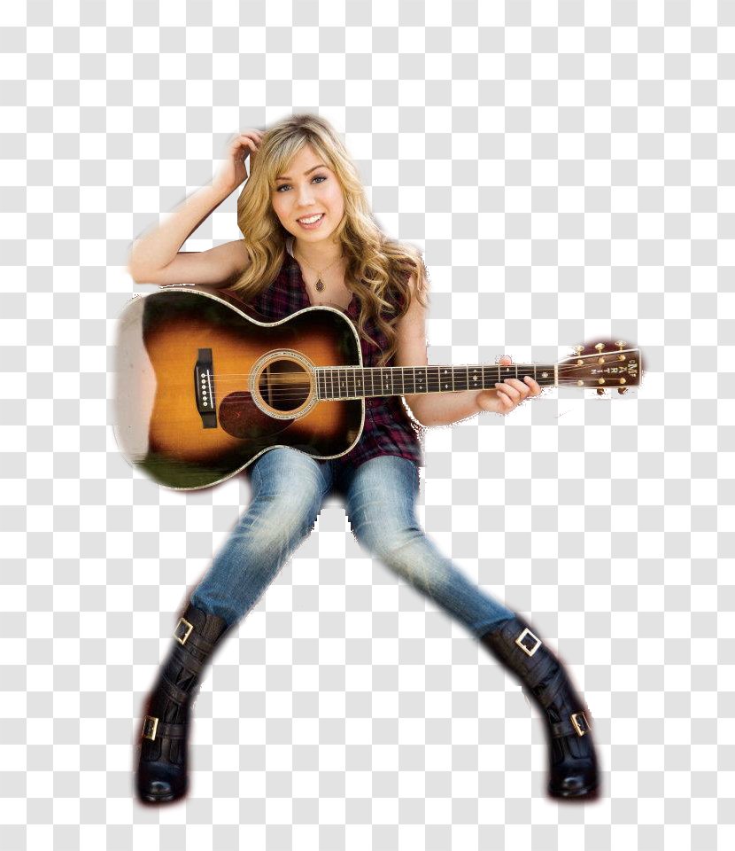 Jennette McCurdy Acoustic Guitar Electric Musician Bass - Cartoon Transparent PNG