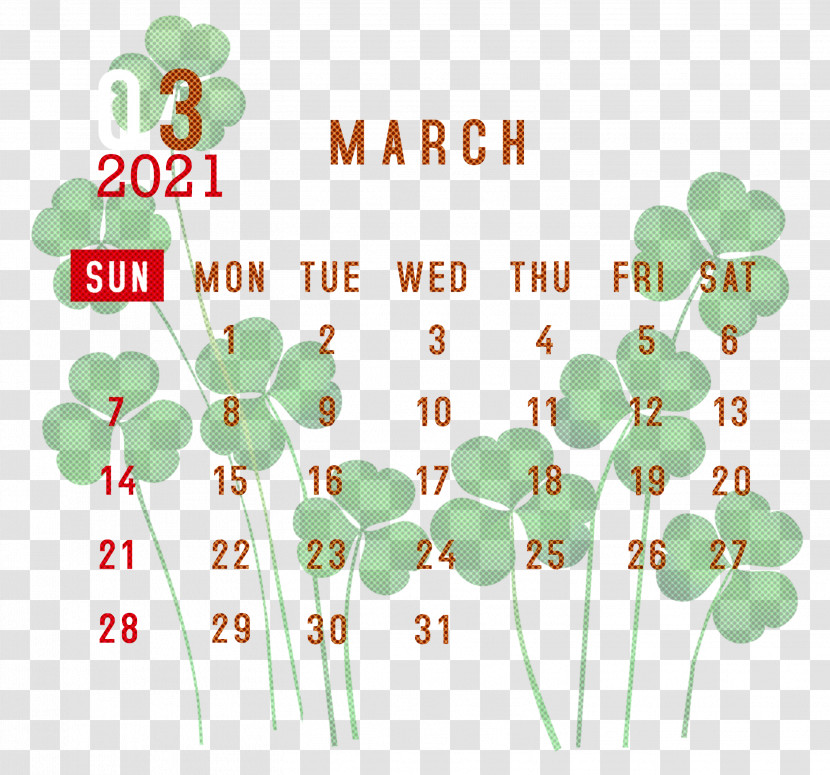 March 2021 Printable Calendar March 2021 Calendar 2021 Calendar Transparent PNG