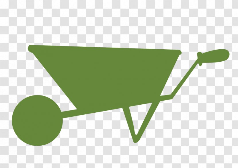 Wheelbarrow Line Garden Tool Angle - Grass Transparent PNG