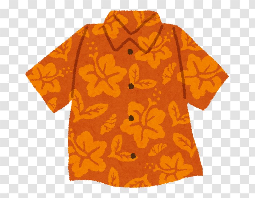 Aloha Shirt Yellow Sleeve 満天握り月太郎 - Color Transparent PNG