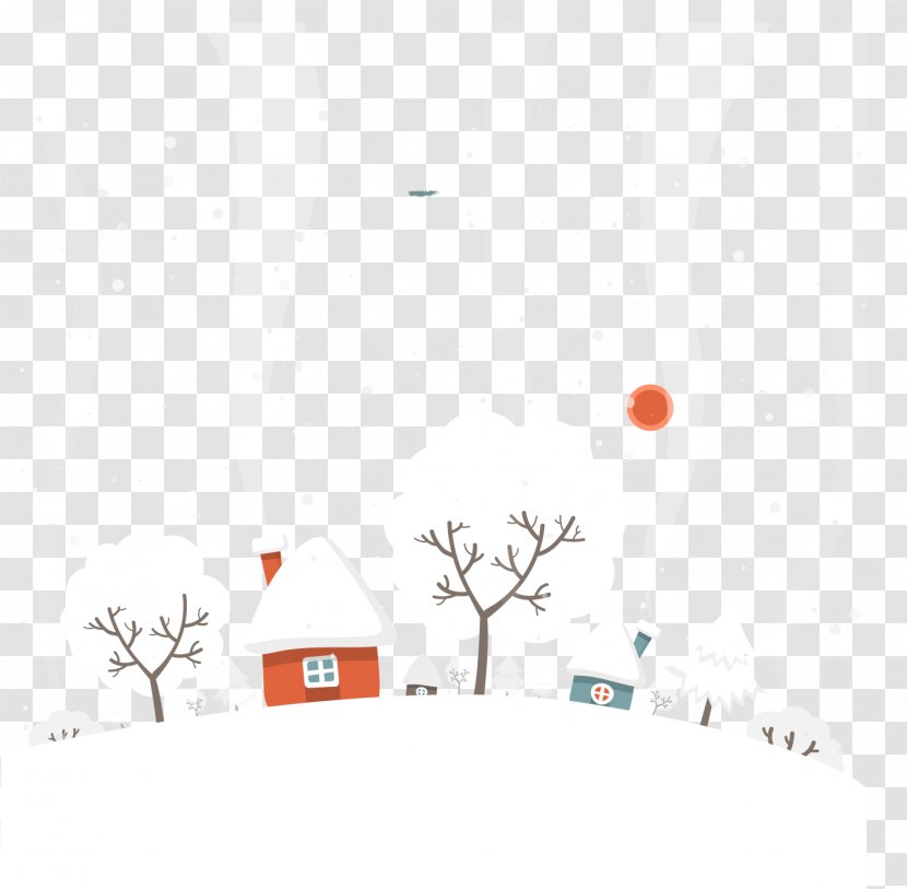 Snow Winter - Diagram - Vector Hand-painted Transparent PNG