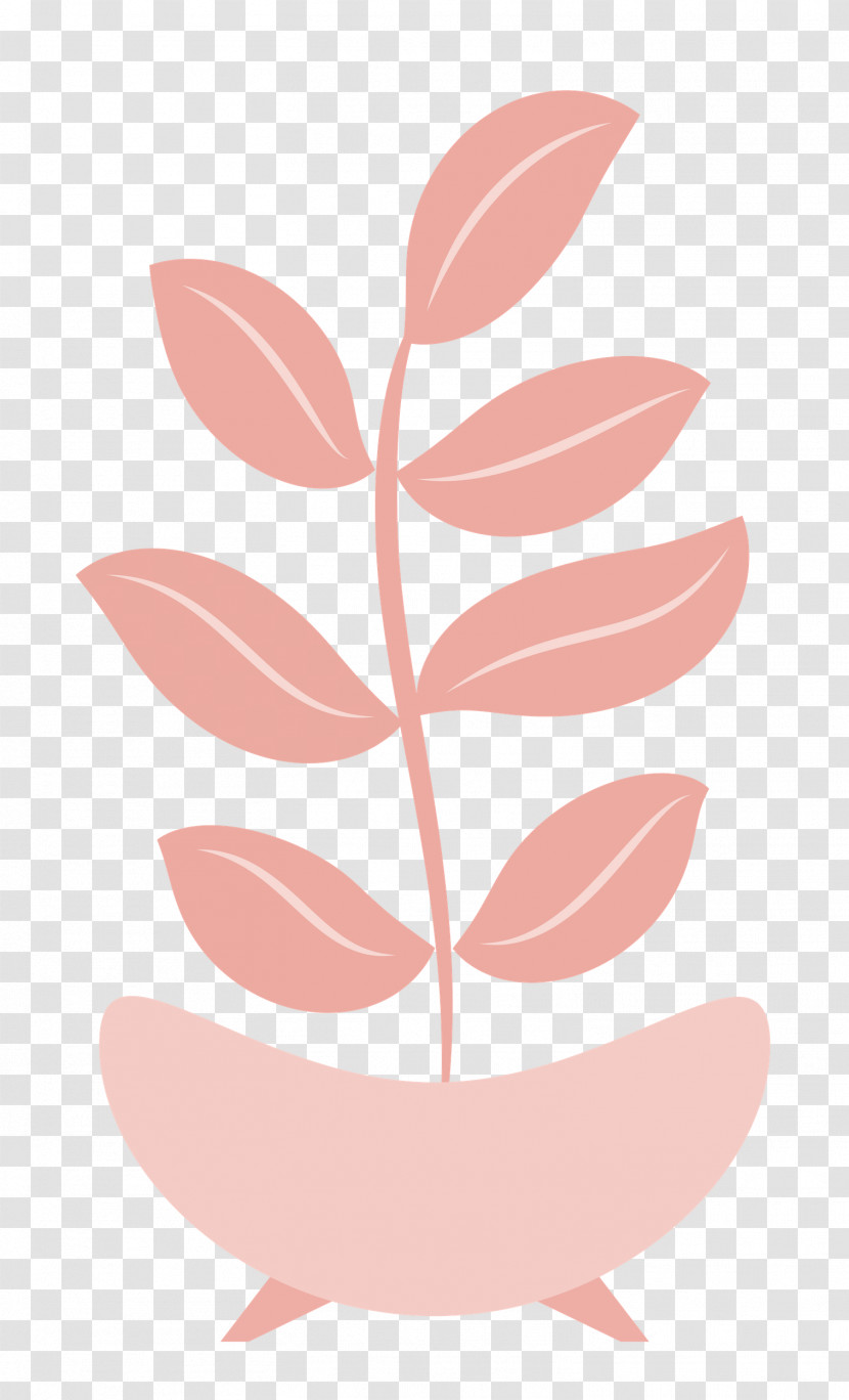 Leaf Flower Petal Line Pink M Transparent PNG