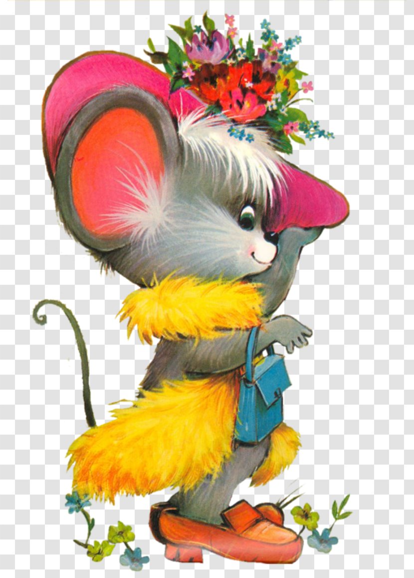 Computer Mouse Rat - Flower Transparent PNG