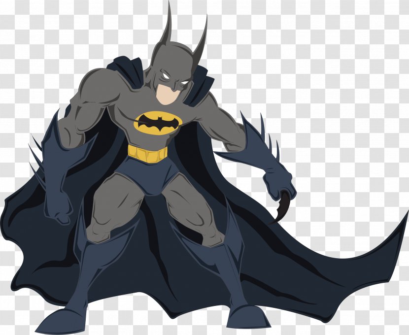 Batman Penguin Cartoon Superhero Bat-Signal - Watercolor Transparent PNG