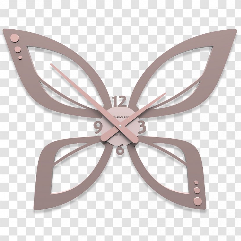Clock Butterfly Linea Tavoli E Sedie Furniture Formato Dell'ora - Lancetta Transparent PNG