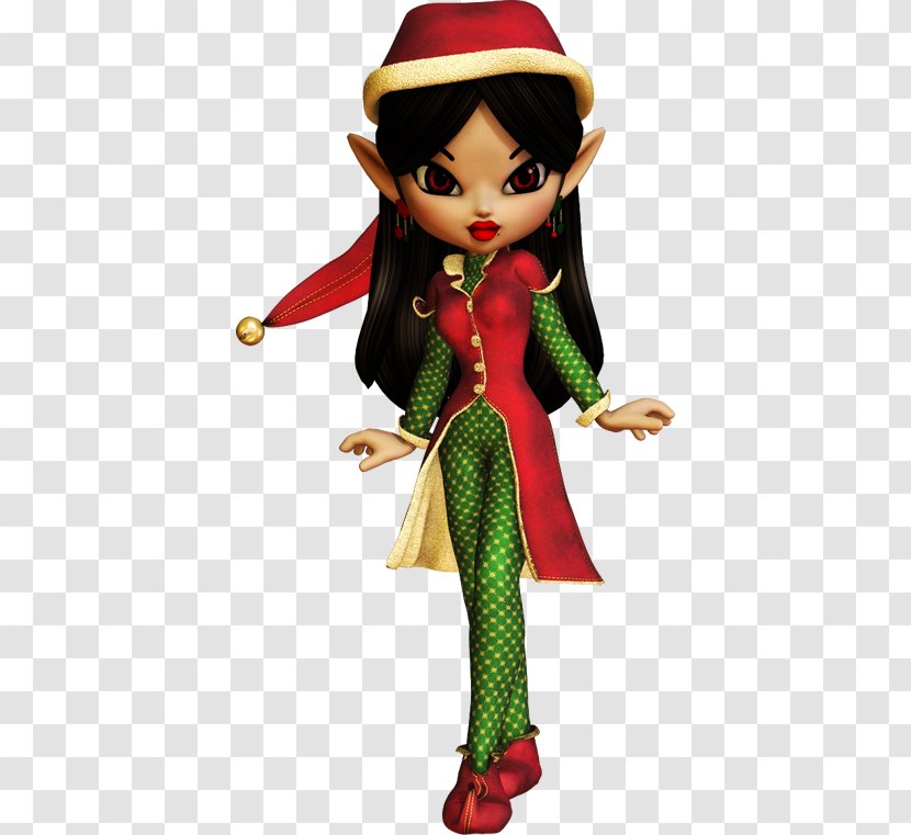 Doll Christmas Drawing - Watercolor Transparent PNG