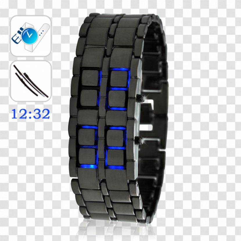 Light-emitting Diode Smartwatch Japanese Time - Synthetic Rubber - Watch Transparent PNG