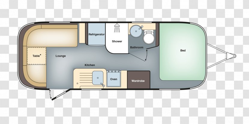 Airstream Finance Floor Plan Campervans - Moveable Feast Transparent PNG