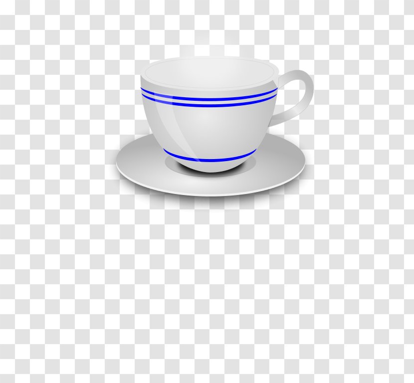 Coffee Cup Saucer Mug Cobalt Blue - Drinkware - Of Transparent PNG