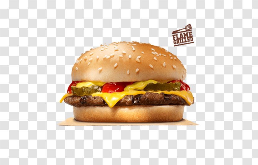 Whopper Hamburger Fast Food Burger King Cheeseburger - Menu Transparent PNG