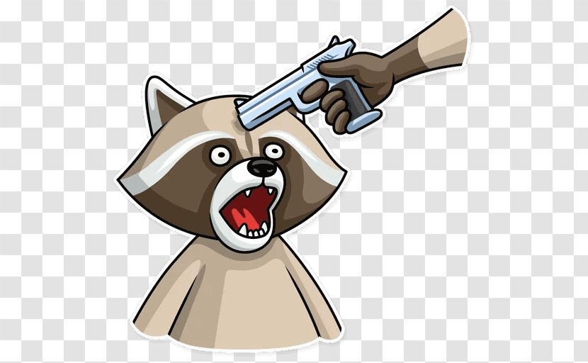 Raccoon Dog Sticker Telegram Crime - Like Mammal Transparent PNG