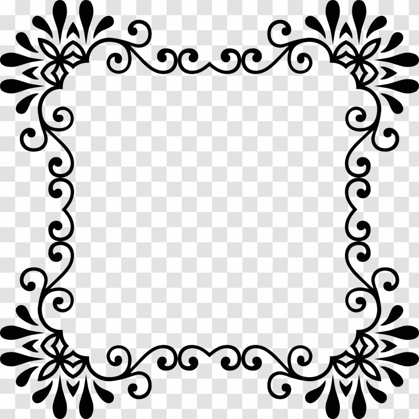 Clip Art - Visual Arts - Ornate Border Transparent PNG