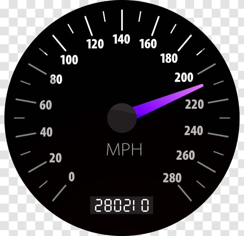 Car Speedometer Dashboard Clip Art - Gauge Transparent PNG