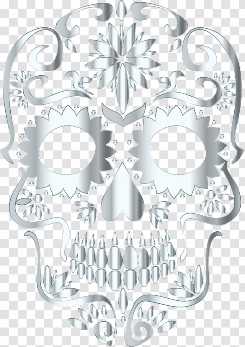 Calavera Skull Bone Desktop Wallpaper - Silhouette - Sugar Transparent PNG