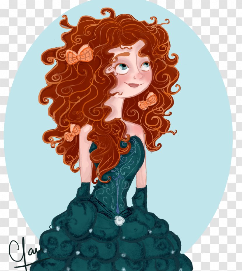 Merida Queen Elinor Drawing Disney Princess Rapunzel - Frame Transparent PNG