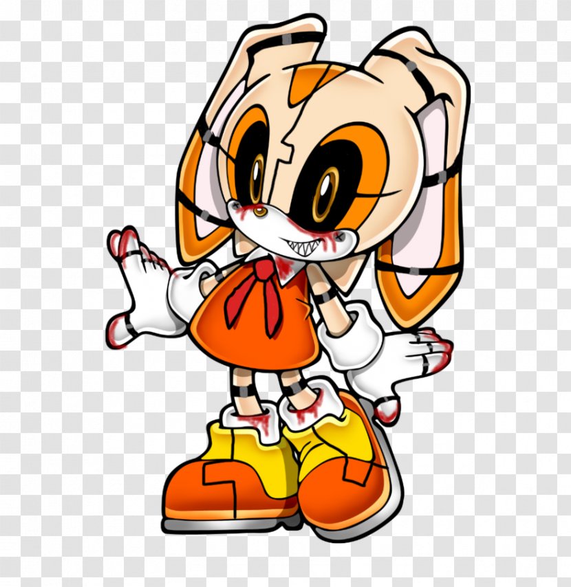 Cream The Rabbit Cartoon Character Clip Art - Sonic X Transparent PNG.