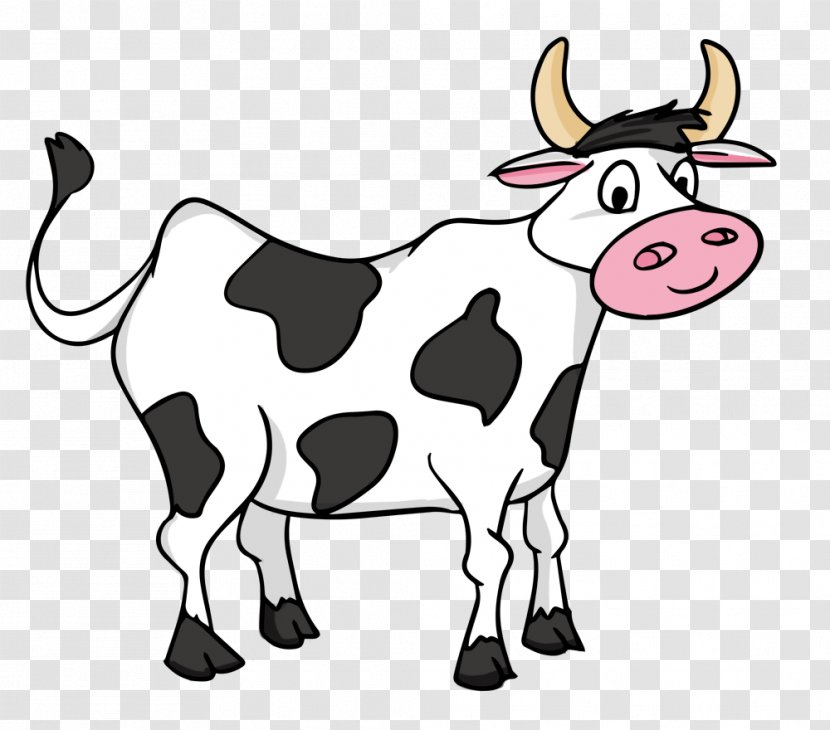 Cartoon Beef Cattle Clip Art - Neck - Animated Cows Transparent PNG