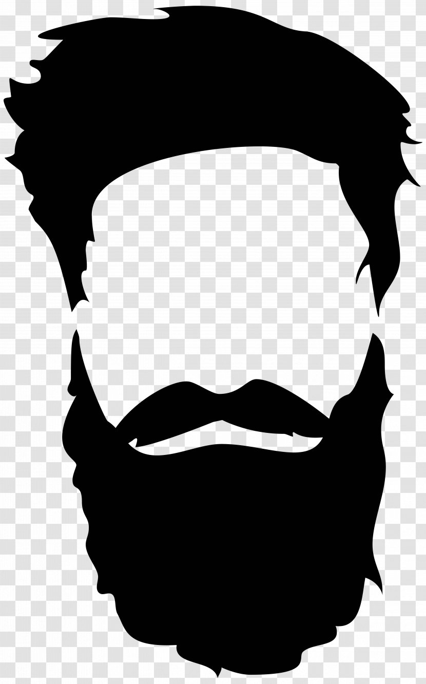 Beard Silhouette Royalty-free - Royaltyfree - And Moustache Transparent PNG