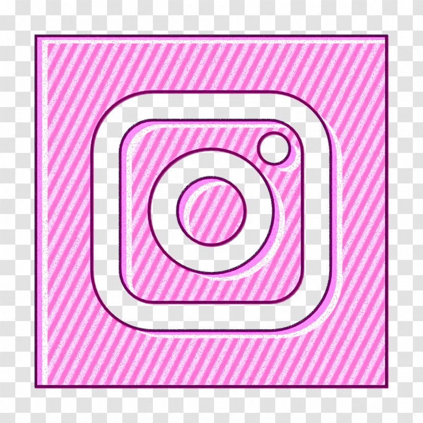 Instagram Icon - Pink - Symbol Rectangle Transparent PNG