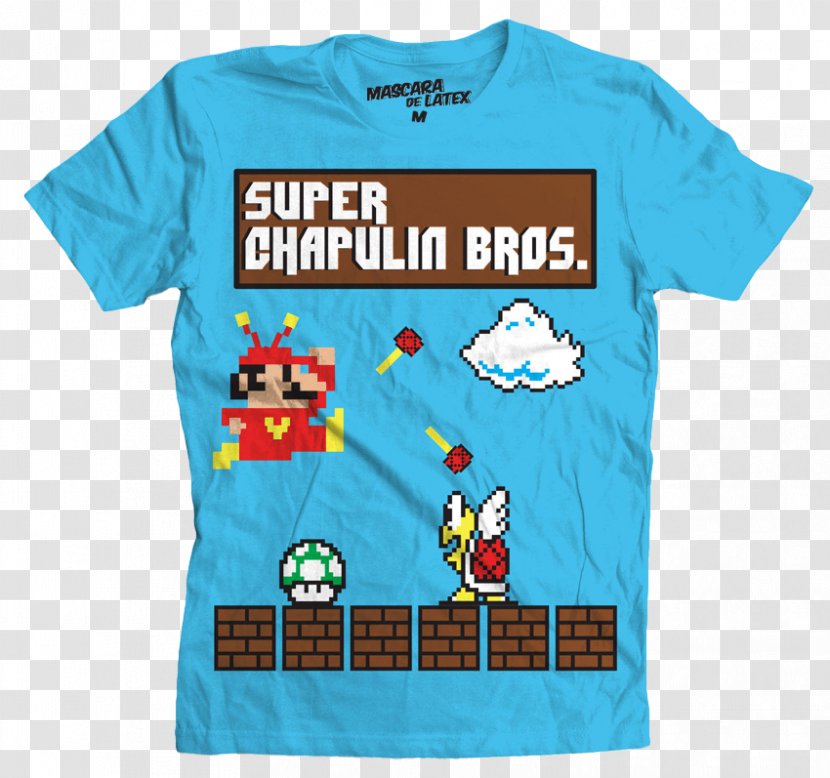 Super Mario Bros. T-shirt Earthworm Jim - Blue - Bros Transparent PNG