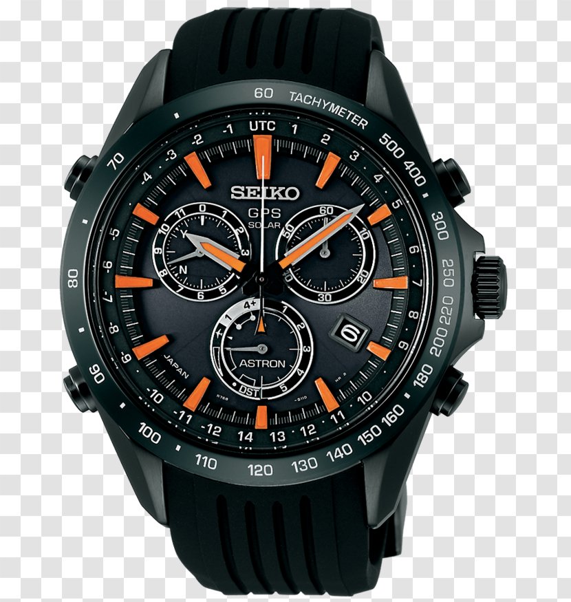 Seiko Astron GPS SSE017J1 резиновые часы Solar-powered Watch - Quartz Clock - Luxury Goods Transparent PNG