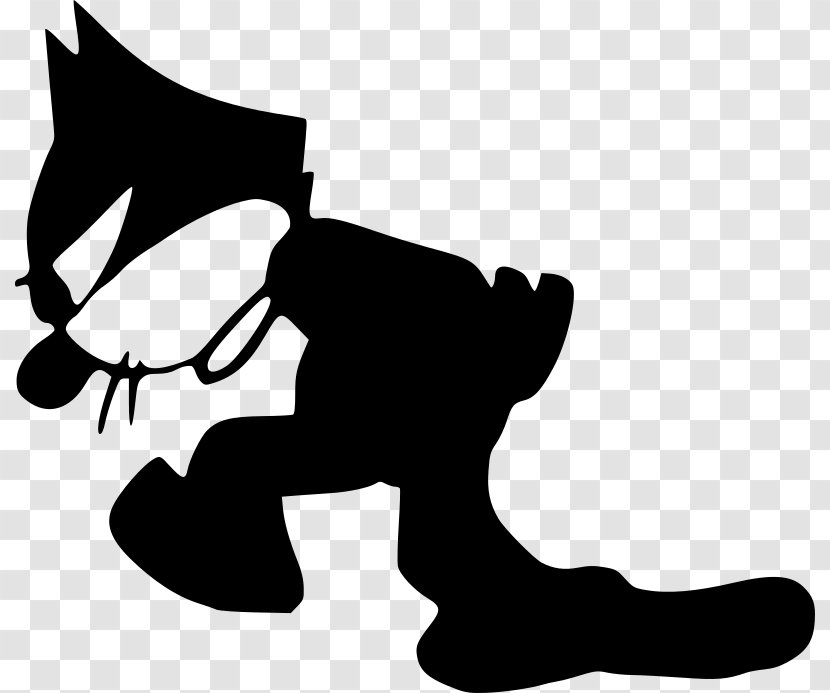 Felix The Cat Black Clip Art - Hand Transparent PNG